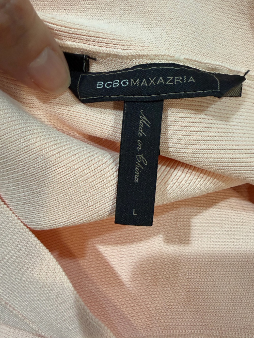 BCBGMAXAZRIA Amelia Dusty Pink Fit & Flare Ponte Mini Skirt Size Large - Picture 5 of 7